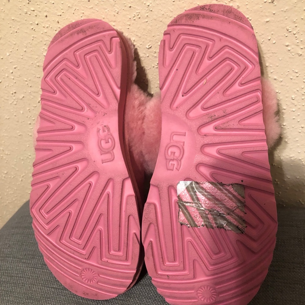 Sz 5 Ugg Scuffette II Slippers Carnation Pink Suede - Picture 14 of 14